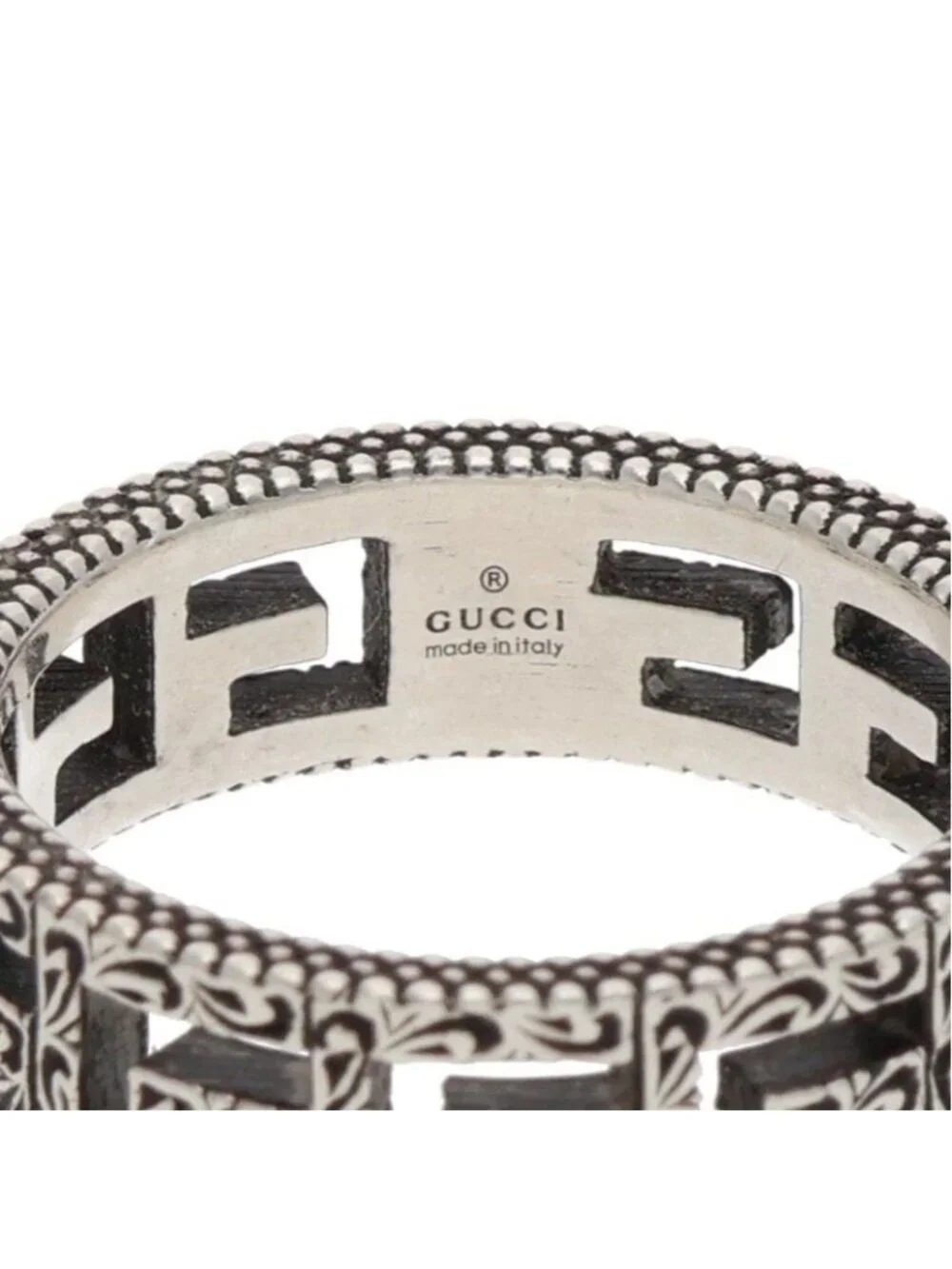 Gucci Square Ring Silver